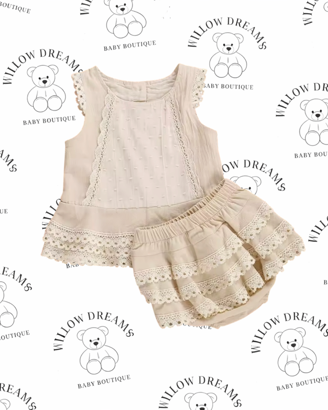 Sweet Lace Bloomers Set
