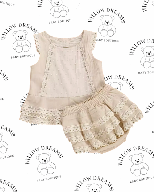 Sweet Lace Bloomers Set