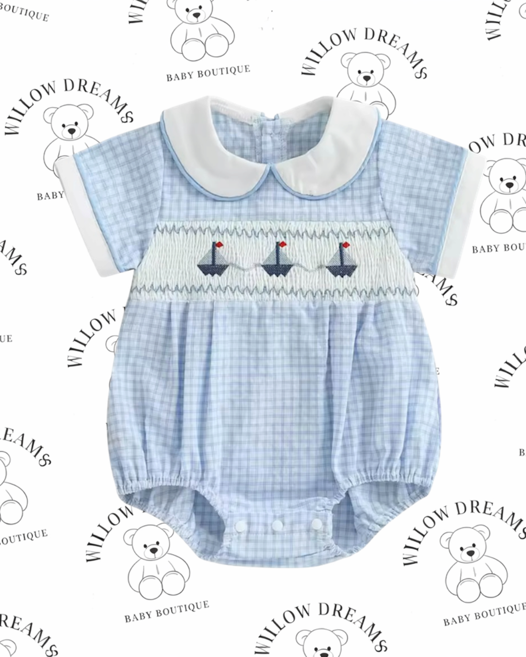 Sail boat romper⛵️🩵